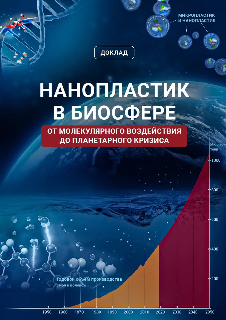 Доклад о нанопластике в биосфере. От молекулярного воздействия до планетарного кризиса